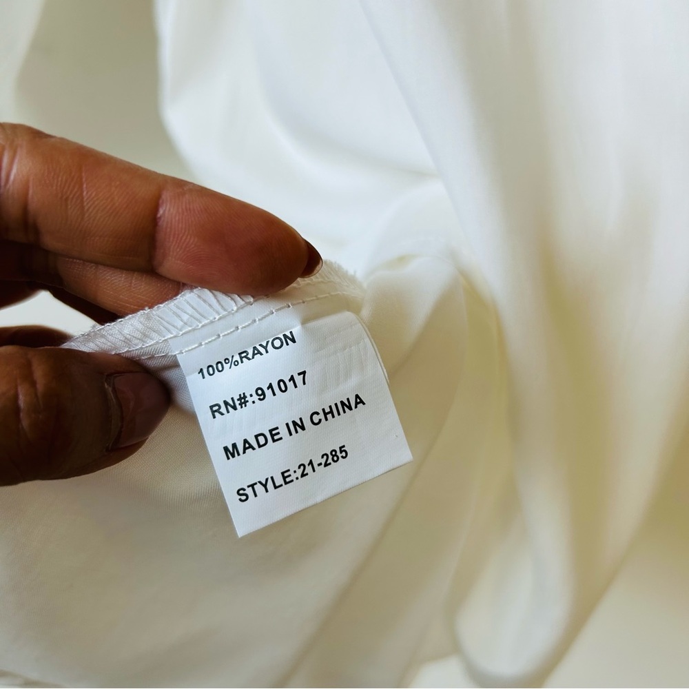 Solitaire Women’s Embroidered Floral Boho Blouse Size L - Picture 4 of 9